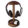 WRIGHTMART Wooden Headphone Stand with Tray Solid Acacia Headset Holder for Desk Organization Universal Fit for Sony Bose Beats Gaming Headsets Controllers