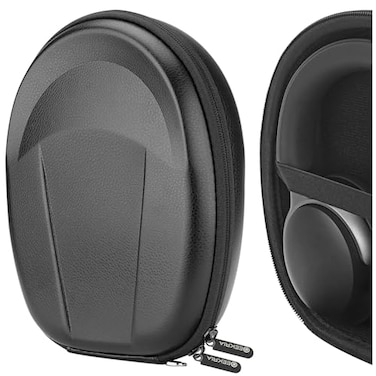 Geekria Shield Headphones Case Compatible with Bose QC Ultra II4535 II3525 and More Replacement Hard Shell Travel Carrying Bag with Cable Storage Black