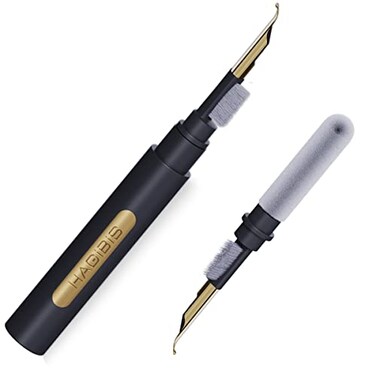 Hagibis Cleaning Pen for Airpods Pro 1 2 MultiFunction Cleaner Kit Soft Brush for Bluetooth Earphones Case Cleaning Tools for Lego Huawei Samsung MI Earbuds Black