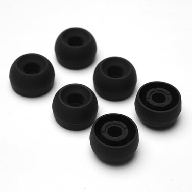 HiFiGo Divinus Velvet Wide Bore Silicone Eartips for 46mm Nozzle Replaceable IEM Earbud Tips with Enhanced Sound Quality and Comfort ML3 Pairs
