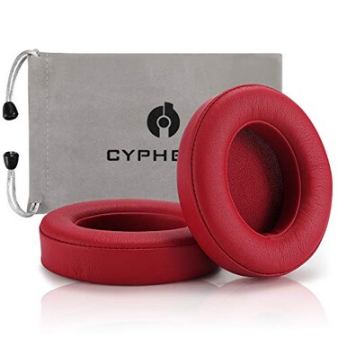 cipher.v Replacement Earpad CoverCypherV Ear Cushion Pads Compatible with Beats Studio 20 and Studio 30 Over Ear Headphones by DrDRE 1 Pair Wine Red