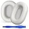 Aurivor Genuine Leather Ear Pads Cushions for Sony XM5 Noise Canceling Headphones Premium WH1000XM5 Replacement Earpads Covers with Soft Lambskin Leather Optimized Memory Foam LambskinSilver