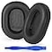 Aurivor Genuine Leather Ear Pads Cushions for Sony XM5 Noise Canceling Headphones Premium WH1000XM5 Replacement Earpads Covers with Soft Lambskin Leather Optimized Memory Foam LambskinBlack
