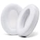 WC PadZ Velour The Ultimate Upgraded Earpads by Wicked Cushions Compatible with Audio Technica HyperX SteelSeries Arctis More Extra Thick Bigger Opening Softer Memory Foam White