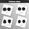 Alitutumao 10pcs Replacement Earbuds Silicone Eartips Double Flange Compatible with Wireless Powerbeats2 Powerbeats3 Beats by dr dre Earphones