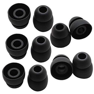 Alitutumao 10pcs Replacement Earbuds Silicone Eartips Double Flange Compatible with Wireless Powerbeats2 Powerbeats3 Beats by dr dre Earphones