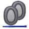 Adhiper WHH900N Replacement Ear Pads Protein PU Leather Ear Cushion Compatible with Sony WHH900N and MDR100ABN Headphones Dark Grey