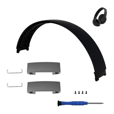 Adhiper Studio Pro Replacement Headband Hinge Replacement for Beats Studio Pro HeadphoneDurable Parts Accessories Repair Kit SetBlack