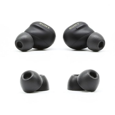 Comply Memory Foam Replacement Earbud Tips for Sony True Wireless Earbuds Ultimate Comfort Secure Fit Superior Noise Isolation Anti Slip Prevent From Falling Out Black SML 3 Pairs