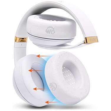 WC SweatZ Studio Patented Earpad Covers for Beats Studio 3 A1914 Beats Studio 2 B0500 B0501 Made by Wicked Cushions Sweatproof Easily Washable White
