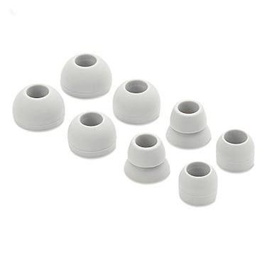 Sqrmekoko Replacement Silicone Eartips Earbuds Eargels Compatible with Beats by dr dre Powerbeats 3 Wireless Stereo Earphones Grey