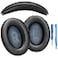 AHG Accessory House Global SoundLink AE2 Ear Pads and SoundLink AE2 Headband Cushion Compatible with Bose SoundLink AroundEar 2 AE2 Headphones Black Seamless DIY Fit Extra Thick 3D Printed