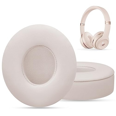 G GVOEARS Ear Pads Replacement for Beats Solo 3 GVOEARS Earpad Cushions Covers for Solo 2 Solo 3 Wired Wireless ONEar Headphones with Noise Isolation Memory Foam Protein Leather Light Pink