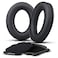 G GVOEARS Replacement Ear Pads for Bose Aviation A20 Earpads Cushions Compatible with Bose Aviation Headset X A10 A20 Durable Leather Slow Rebound Memory Foam Black