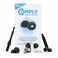 Comply TrueGrip Premium Memory Foam Replacement Earbud Tips for Samsung Galaxy Buds4 Pro Buds3 Pro LongLasting Comfort Secure Fit Noise Isolation Black Medium 3 Pairs