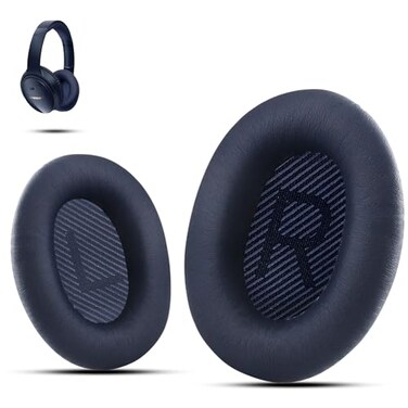 Krone Kalpasmos Premium Ear Pad Replacement for Bose Headphones Earpads Compatible with Bose QuietComfort 35 ii QC35 QC25 QC2 QC15 Ae2 Ae2i Ae2w SoundTrue SoundLink by Midnight Blue