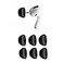 Comply Memory Foam Replacement Earbud Tips for Apple AirPods Pro 1 2 Ultimate Comfort Secure Fit Superior Noise Isolation Anti Slip Prevent From Falling Out Black Large 3 Pairs