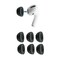 Comply Memory Foam Replacement Earbud Tips for Apple AirPods Pro 1 2 Ultimate Comfort Secure Fit Superior Noise Isolation Anti Slip Prevent From Falling Out Black Large 3 Pairs