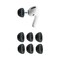 Comply Memory Foam Replacement Earbud Tips for Apple AirPods Pro 1 2 Ultimate Comfort Secure Fit Superior Noise Isolation Anti Slip Prevent From Falling Out Black Medium 3 Pairs