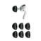 Comply Memory Foam Replacement Earbud Tips for Apple AirPods Pro 1 2 Ultimate Comfort Secure Fit Superior Noise Isolation Anti Slip Prevent From Falling Out Black Medium 3 Pairs