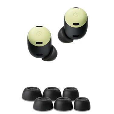 Comply Memory Foam Replacement Earbud Tips Designed for Google Pixel Buds Pro 1st Gen Ultimate Comfort Secure Fit Superior Noise Isolation Black SML 3 Pairs