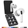 AutoLine Pro Foam Masters UltraPremium Memory Foam Ear Tips for AirPods Pro 1st 2nd Gen 3 Pairs New Ver Secure Fit Super Comfort Better Noise Cancel Replacement Buds Medium Gray