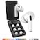 AutoLine Pro Foam Masters UltraPremium Memory Foam Ear Tips for AirPods Pro 1st 2nd Gen 3 Pairs New Ver Secure Fit Super Comfort Better Noise Cancel Replacement Buds Medium White