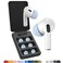AutoLine Pro Foam Masters UltraPremium Memory Foam Ear Tips for AirPods Pro 1st 2nd Gen 3 Pairs New Ver Secure Fit Super Comfort Better Noise Cancel Replacement Buds Medium Light Blue