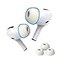 AutoLine Pro Foam Masters Memory Foam Ear Tips for AirPods Pro 1st 2nd Gen Comfortable Secure Better Noise Cancellation Version 30 Replacement Buds Small Med Large 3 Pairs White