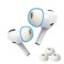 AutoLine Pro Foam Masters Memory Foam Ear Tips for AirPods Pro 1st 2nd Gen Comfortable Secure Better Noise Cancellation Version 30 Replacement Buds Small Med Large 3 Pairs White