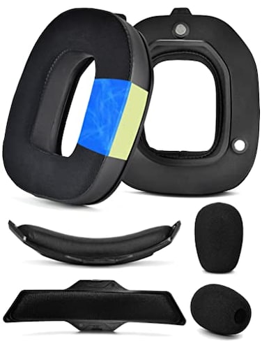 defean A50 Gen 3 Mod Kit Replacement Earpads and Headband Compatible with Astro A50 Gen 3 HeadsetEar Cushions Upgrade HighDensity Noise Cancelling Foam Added Thickness Black Silky Cool Fabric