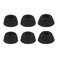 Micro Traders 3 Pairs Silicone Earbuds Ear Tips Compatible with Huawei FreeBuds Pro Earphones Soft Eartips Earpads Ear Cap Ear Plug LMS 1 Pair Each Size Black