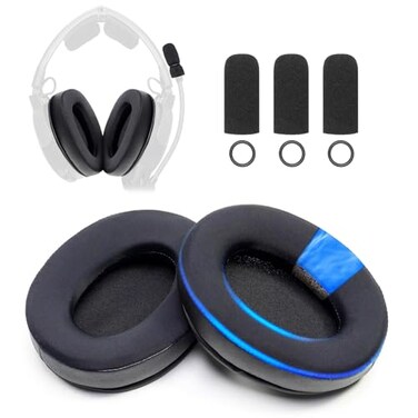 Voarmaks Aviation Headset Ear Pads with Cooling Gel and Memory Foam Compatible with Bose A20 A10 Refresh Kit with 1 Pair Ear Pads and 3 Microphone Foam Covers
