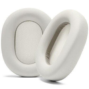 WC PadZ XM5 Thick Earpads by Wicked Cushions for Sony WH1000XM5 Headphones Soft PU Leather Extra Thick NoiseIsolating Memory Foam Silver