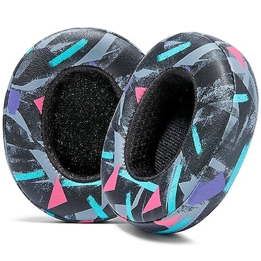 WC PadZ Crusher Evo Upgraded Earpads for Skullcandy Crusher Evo Crusher Wireless Hesh ANC More Made by Wicked Cushions Enhanced Comfort Sound Isolation 90s Black