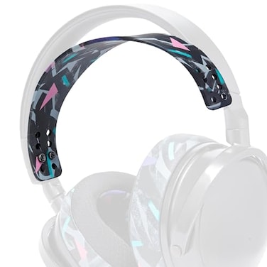 WC HeadbandZ Maxwell Upgraded Silicone Headband for Audeze Maxwell 1 and 2 by Wicked Cushions Enhanced Flexibility Comfort and Style with Matching Earpad Designs 90s Black