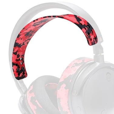 WC HeadbandZ Maxwell Upgraded Silicone Headband for Audeze Maxwell 1 and 2 by Wicked Cushions Enhanced Flexibility Comfort and Style with Matching Earpad Designs Red Camo