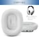 GEVO Upgraded Ear Cushions Replacement Earpads for AirPods Max 1 2 Headphones Protein Leather Ear Pads Ear Covers Cups with Memory Foam and Magnet for AirPods Max 1 2 Silver