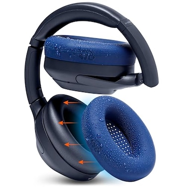 WC SweatZ XM4 Patented Protective Earpad Sweat Covers for Sony WH1000XM4 by WC Silicone Ear Covers for Sony WH1000XM4 Headphones Sweatproof Easily Washable Navy