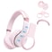 Adhiper 3 in 1 Solo 4 Silicone Case Cover SetAntiScratch Ear PadShellHeadband Cover for Beats Solo 4 HeadphoneSoft Silicone Protector AccessoriePink