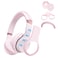 Adhiper 3 in 1 Solo 4 Silicone Case Cover SetAntiScratch Ear PadShellHeadband Cover for Beats Solo 4 HeadphoneSoft Silicone Protector AccessoriePink