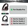 Adhiper Sweat Ear Covers for Beats Studio Pro Headphones Silicone Case Accessories Washable Sweat Proof Ear Pads Brown