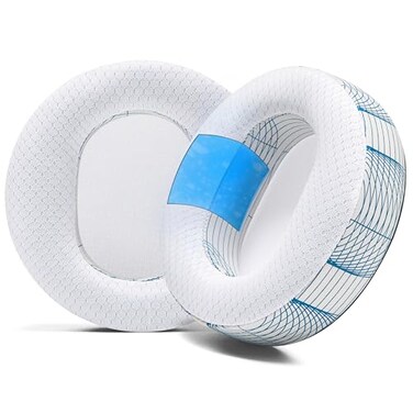 WC Freeze Maxwell Cooling Gel Replacement Earpads for Audeze Maxwell Headphones by Wicked Cushions Elevate Comfort Durability Thickness Sound Isolation for Epic Gaming Sessions Ivory Tide