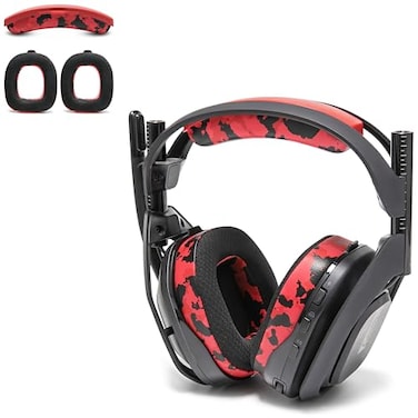 WC Mod Kit A50 Cooling Gel Earpads Headband Replacement for Astro A50 Gen 4 Gen 5 A50X by Wicked Cushions Enhanced Comfort Cooling Durability Red Camo