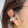 Chooseyo Bow Rhinestone for Clip on Earbuds Open Ear Accessories Elegant Zirconia Decorative Earphone Accessories Removable Exquisite DIY Decoration