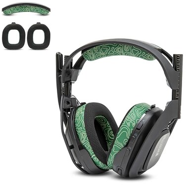 WC Mod Kit A50 Cooling Gel Earpads Headband Replacement for Astro A50 Gen 4 Gen 5 A50X by Wicked Cushions Enhanced Comfort Cooling Durability Emerald Tide
