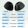 Comply TrueGrip MAX Premium Memory Foam Replacement Earbud Tips for Apple AirPods Pro 1 2 Long Lasting Comfort Extreme Durability Secure Fit Superior Noise Isolation Black SML 3 Pairs