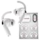 DamonLight 4 Pairs Ear Hooks for AirPods Pro 3 Added Storage Pouch Anti Slip Sport Ear Tips Accessories Compatible with AirPods Pro 3rd Generation 2025 Released S L White