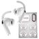 DamonLight 4 Pairs Ear Hooks for AirPods Pro 3 Added Storage Pouch Anti Slip Sport Ear Tips Accessories Compatible with AirPods Pro 3rd Generation 2025 Released S L White