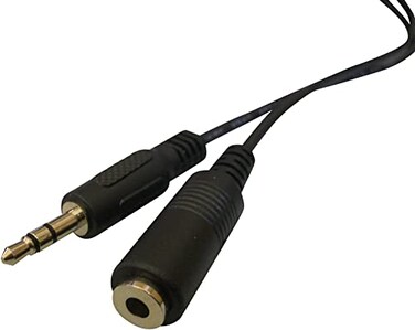 Bafx Products 25 FootFeet Stereo Headphone Extension Cable 35MM MF Jacks Shielded